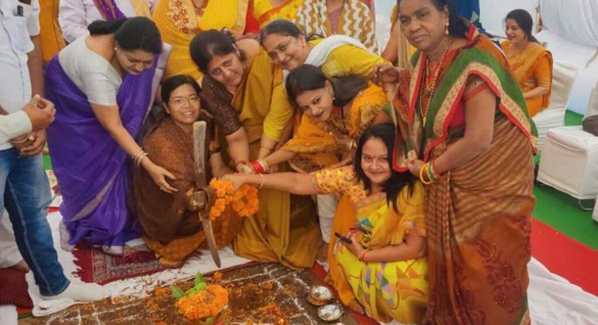 साइंस कॉलेज मैदान में 23 से 29 तक होने वाले स्वदेशी मेला का हुआ भूमिपूजन